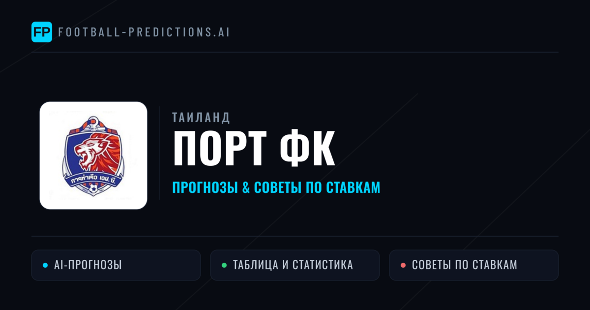 Порт ФК прогнозы и статистика