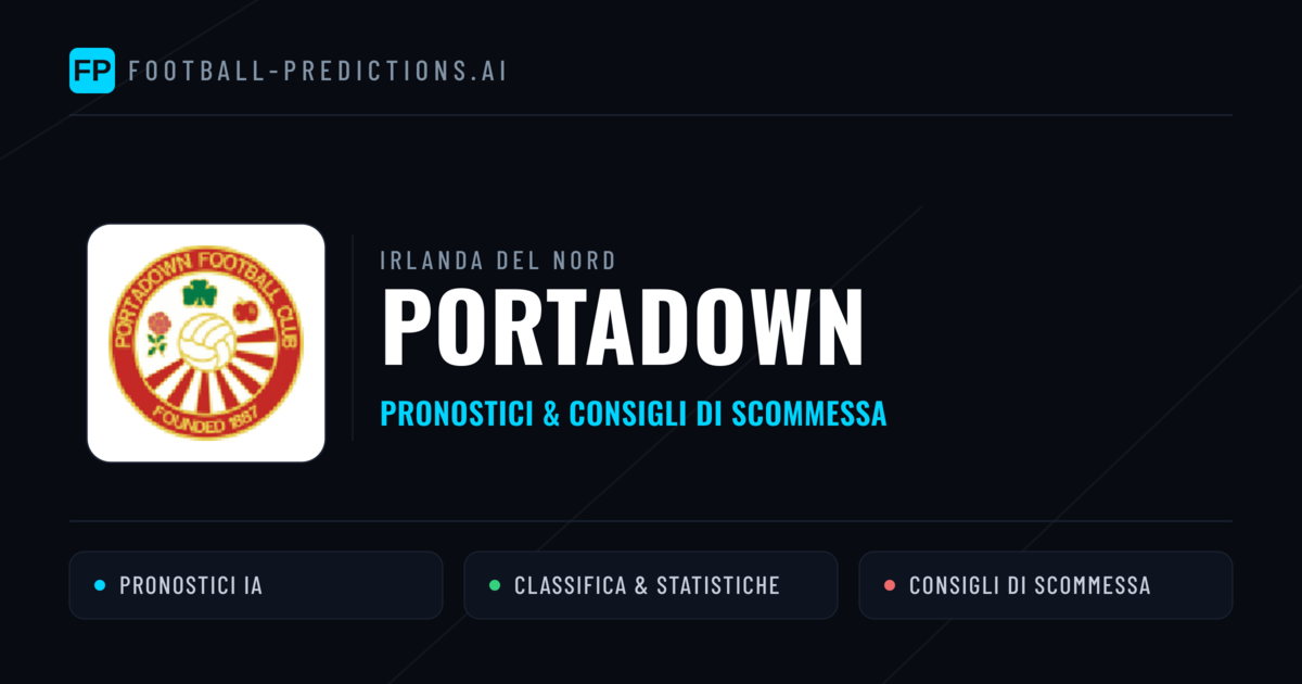 Pronostici e Statistiche Portadown