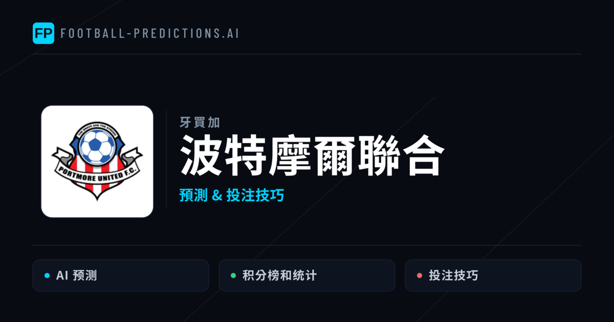 波特摩爾聯合 運彩分析｜足球預測與數據