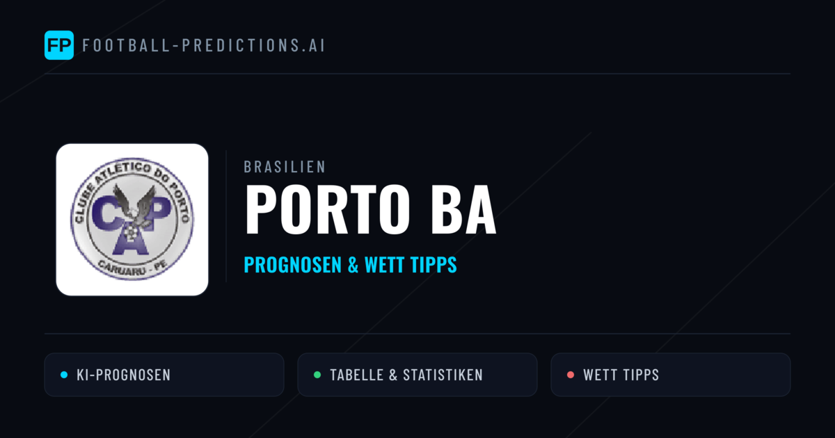 Porto BA Prognosen & Statistiken
