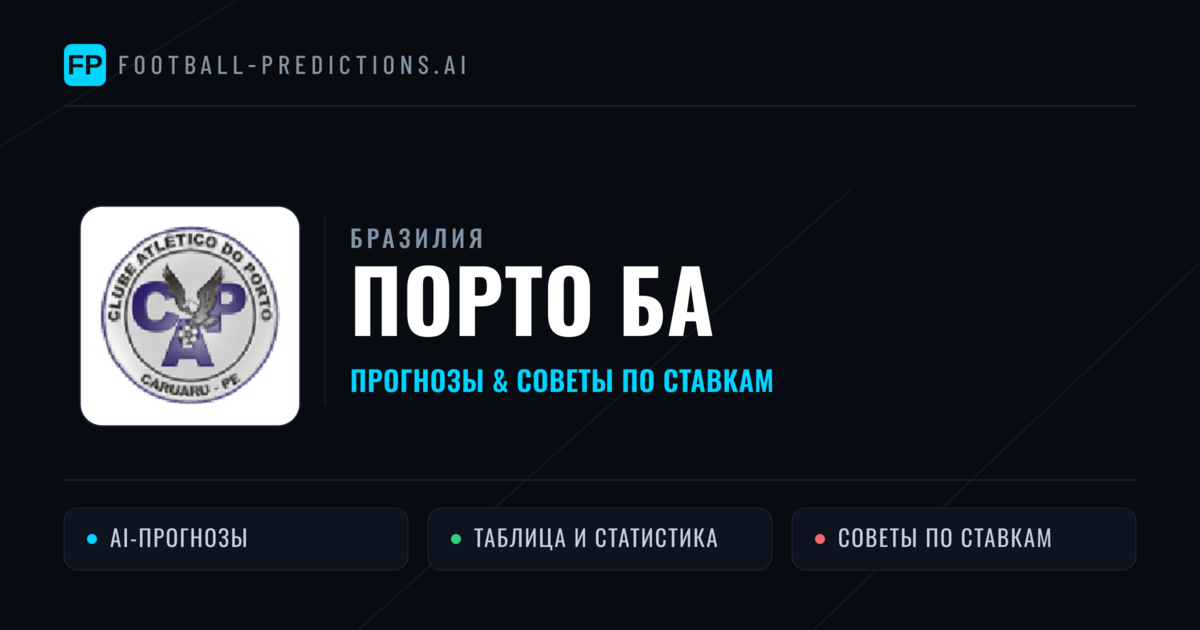 Порто БА прогнозы и статистика