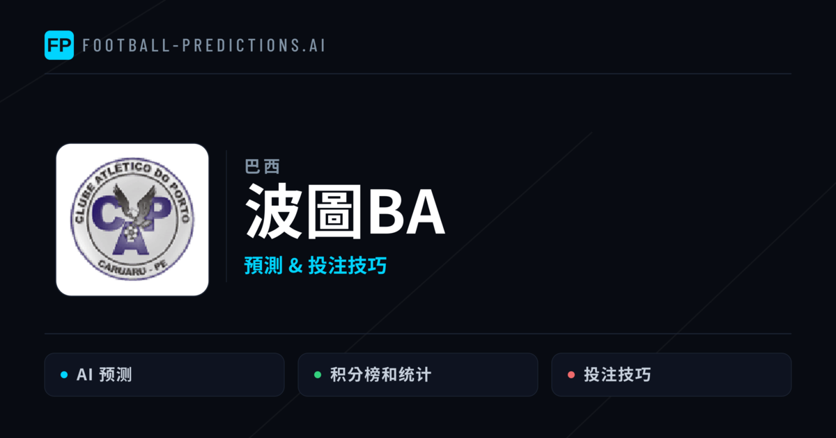 波圖BA 運彩分析｜足球預測與數據