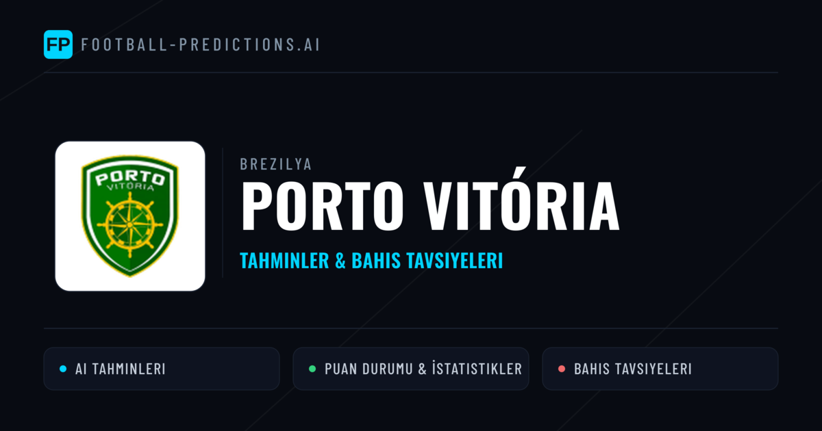 Porto Vitória Tahminleri & İstatistikler