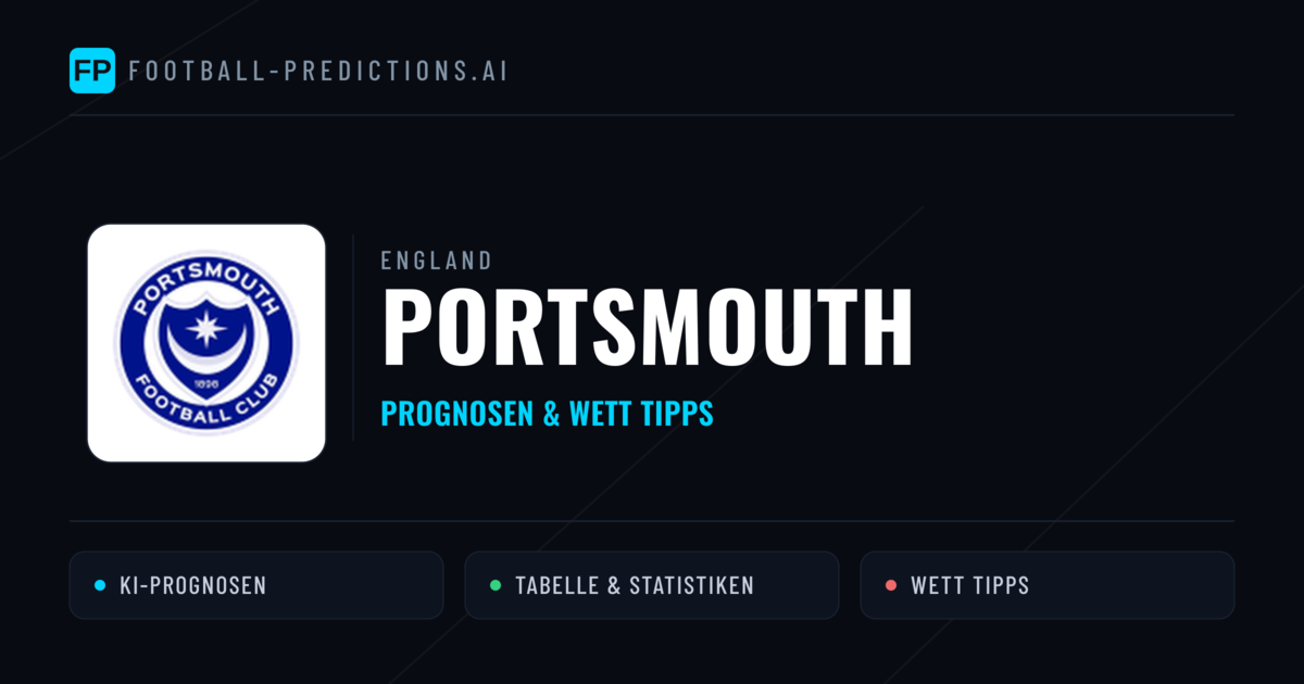 Portsmouth Prognosen & Statistiken