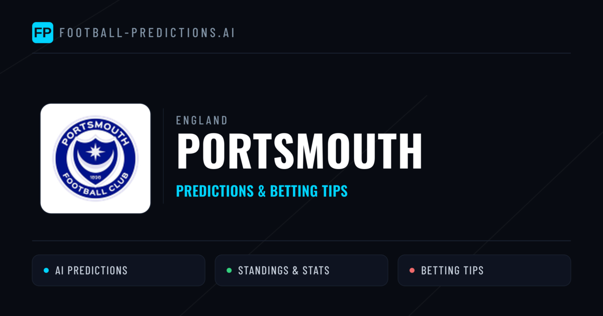 Portsmouth Predictions & Stats
