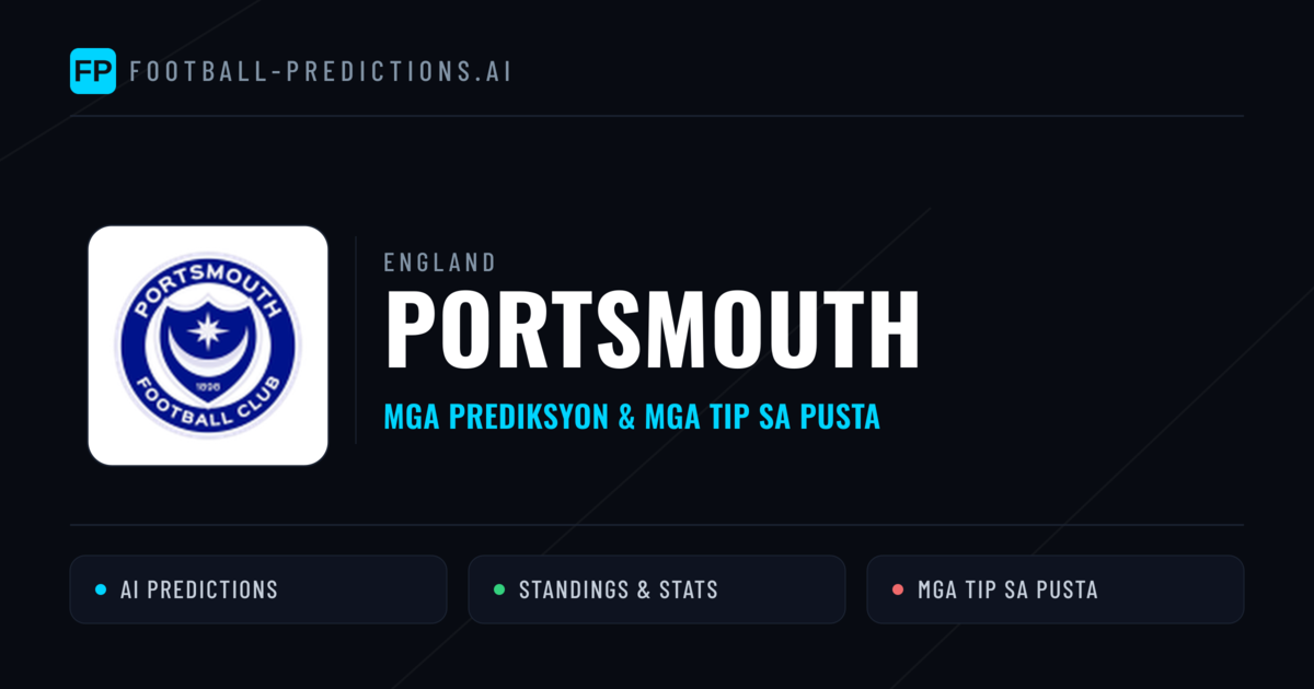Portsmouth Predictions & Stats