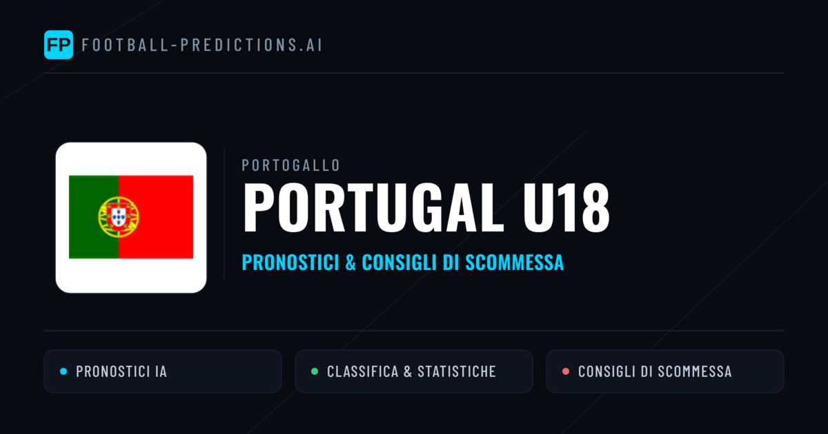 Pronostici e Statistiche Portugal U18