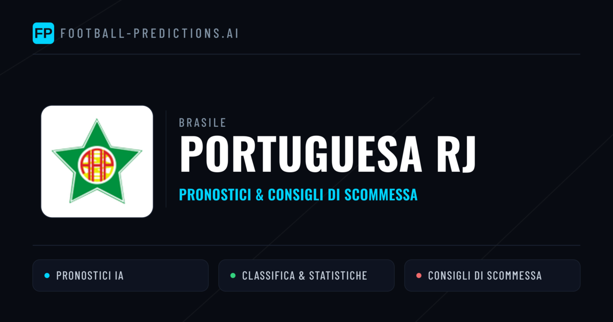 Pronostici e Statistiche Portuguesa RJ