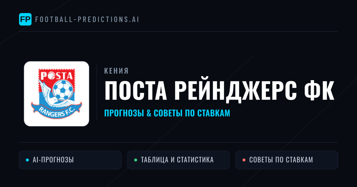 Поста Рейнджерс ФК прогнозы и статистика
