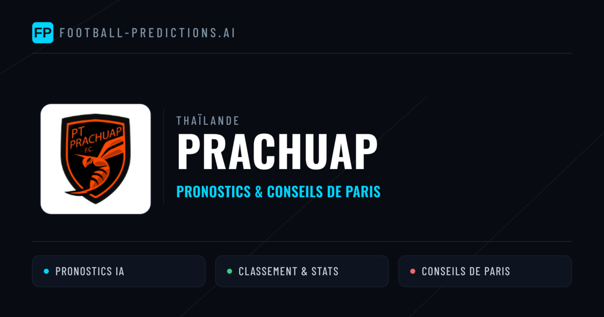Prachuap Pronostics & Statistiques