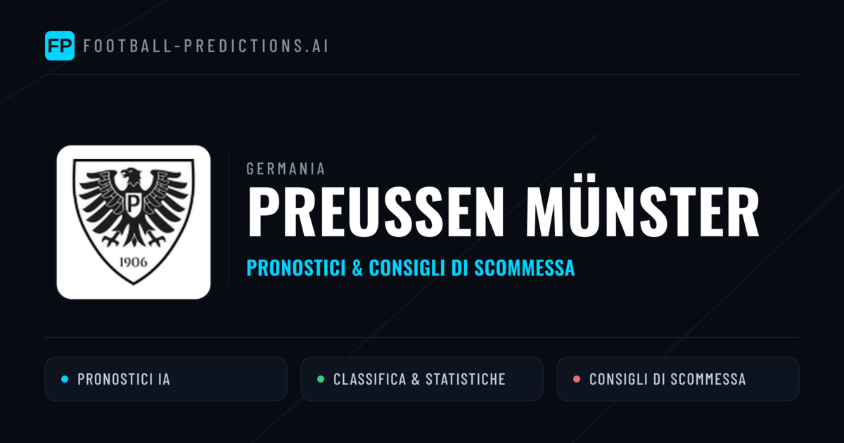 Pronostici e Statistiche Preußen Münster