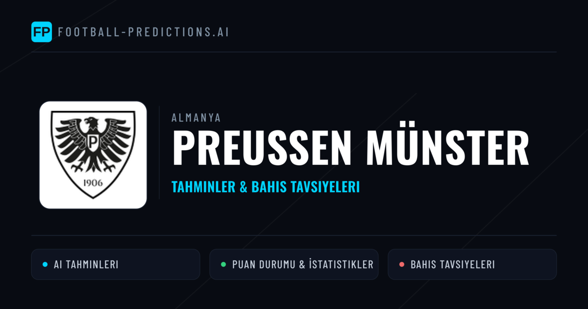 Preußen Münster Tahminleri & İstatistikler