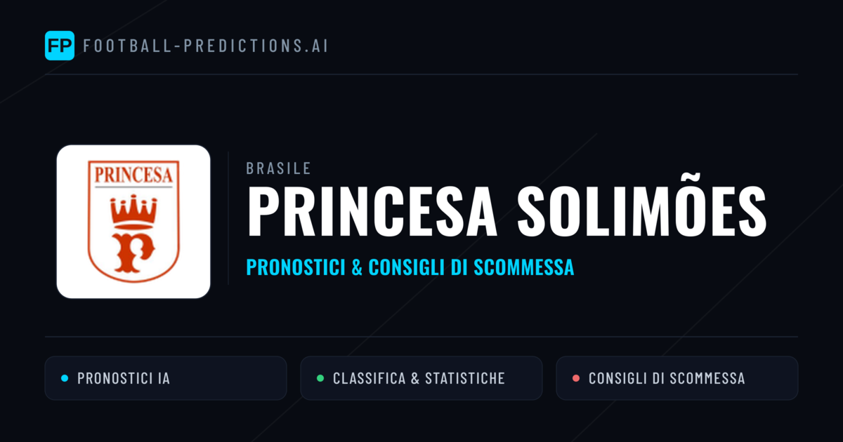 Pronostici e Statistiche Princesa Solimões