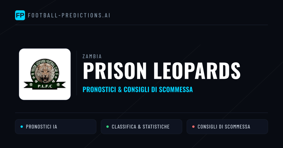 Pronostici e Statistiche Prison Leopards