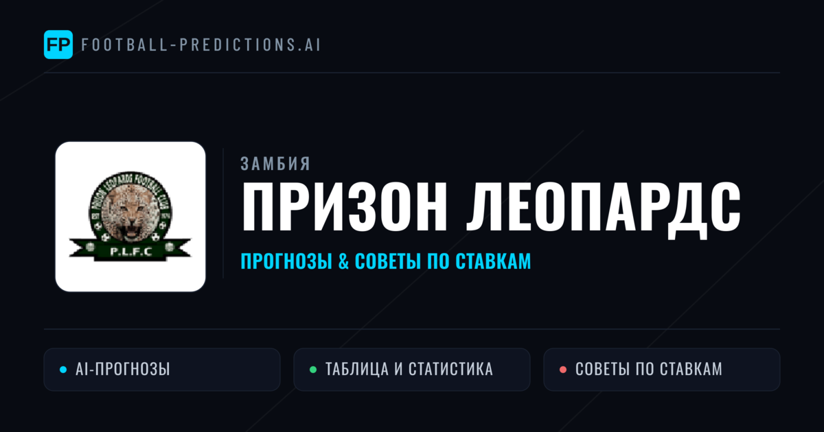 Призон Леопардс прогнозы и статистика