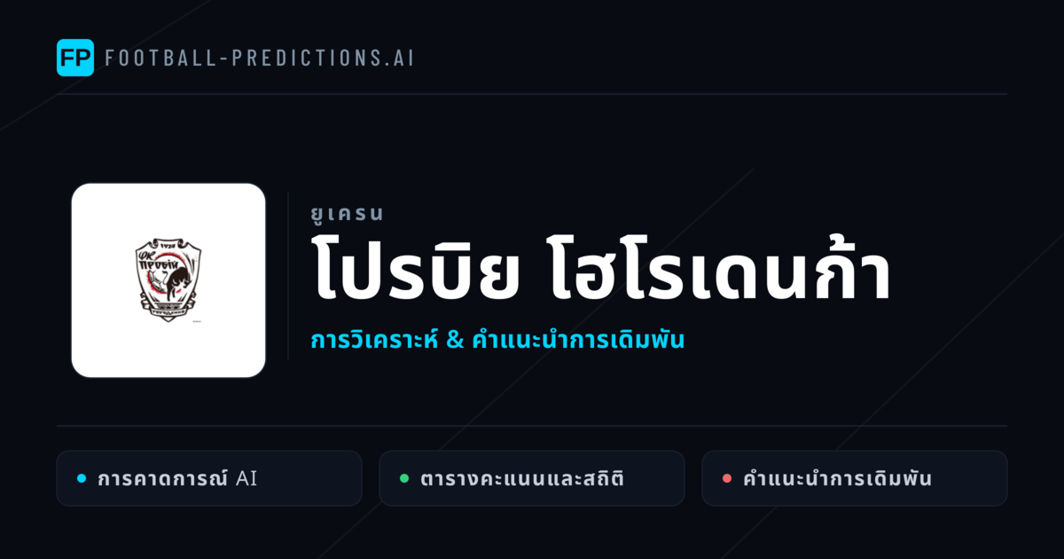 โปรบิย โฮโรเดนก้า การวิเคราะห์และสถิติ