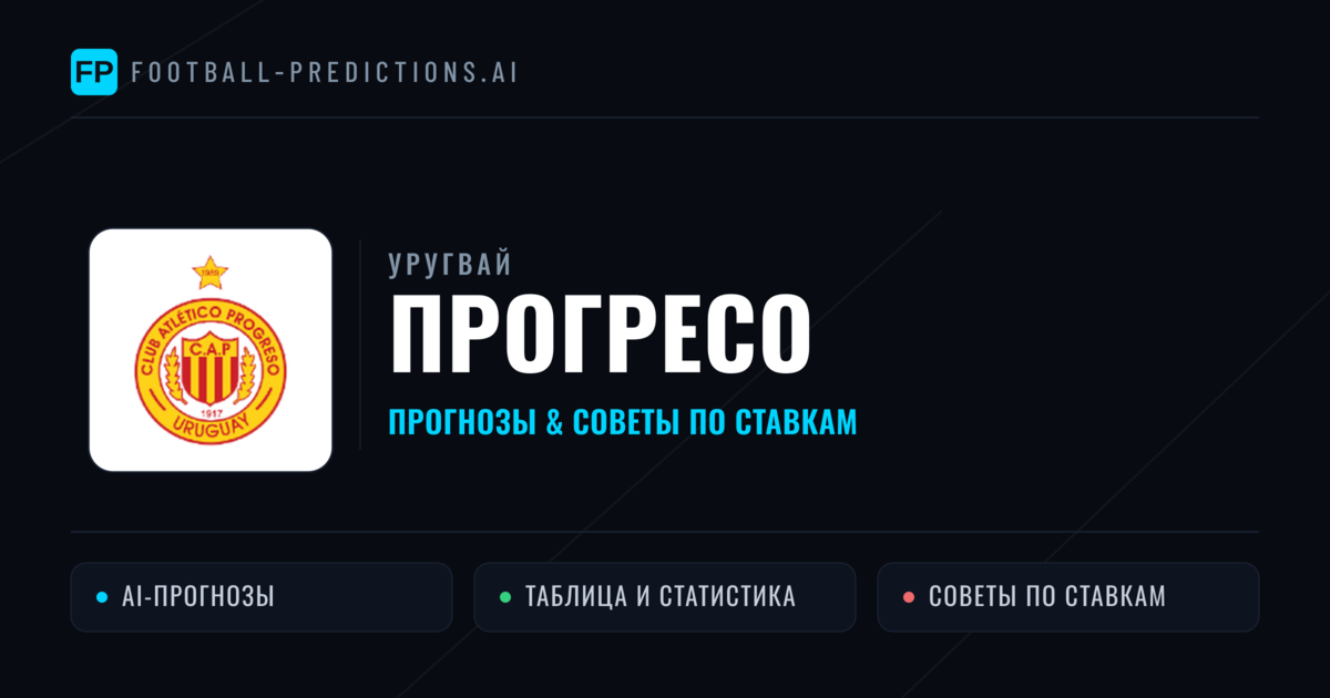 Прогресо прогнозы и статистика