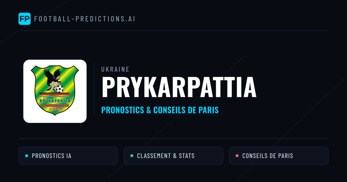 Prykarpattia Pronostics & Statistiques
