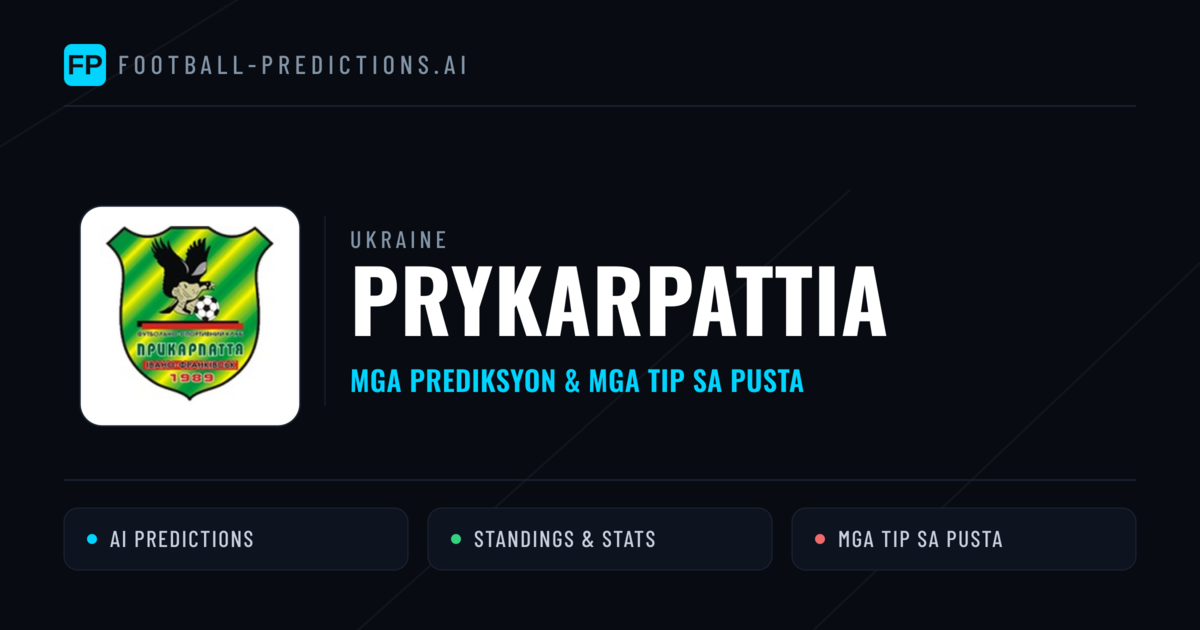 Prykarpattia Predictions & Stats