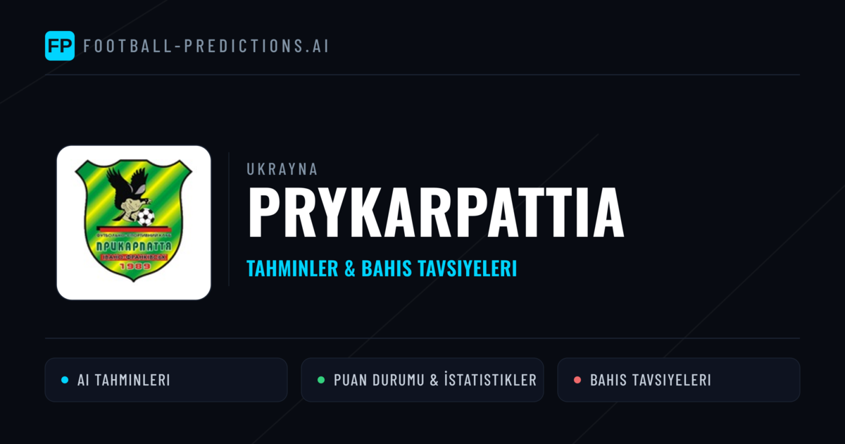 Prykarpattia Tahminleri & İstatistikler