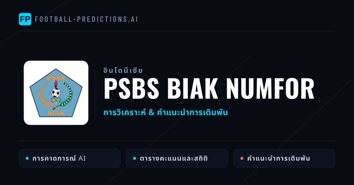 PSBS Biak Numfor การวิเคราะห์และสถิติ