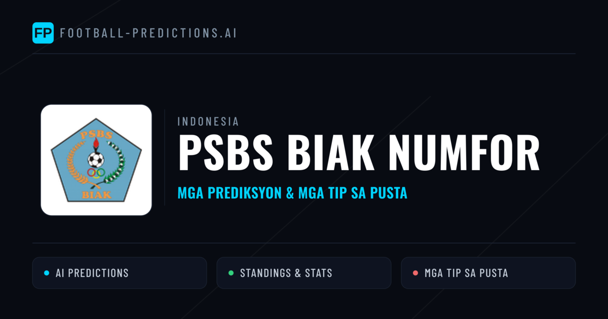 PSBS Biak Numfor Predictions & Stats