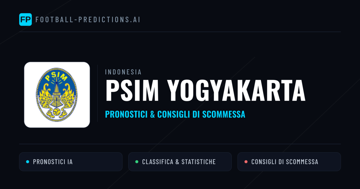 Pronostici e Statistiche PSIM Yogyakarta