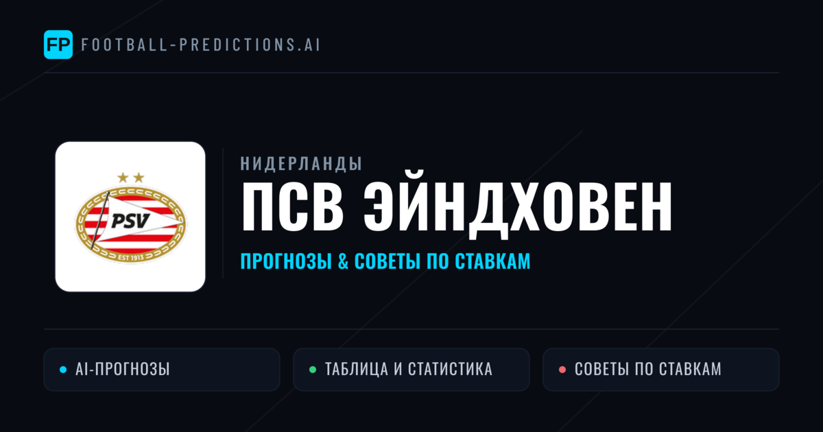 ПСВ Эйндховен прогнозы и статистика