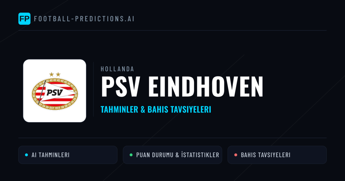 PSV Eindhoven Tahminleri & İstatistikler