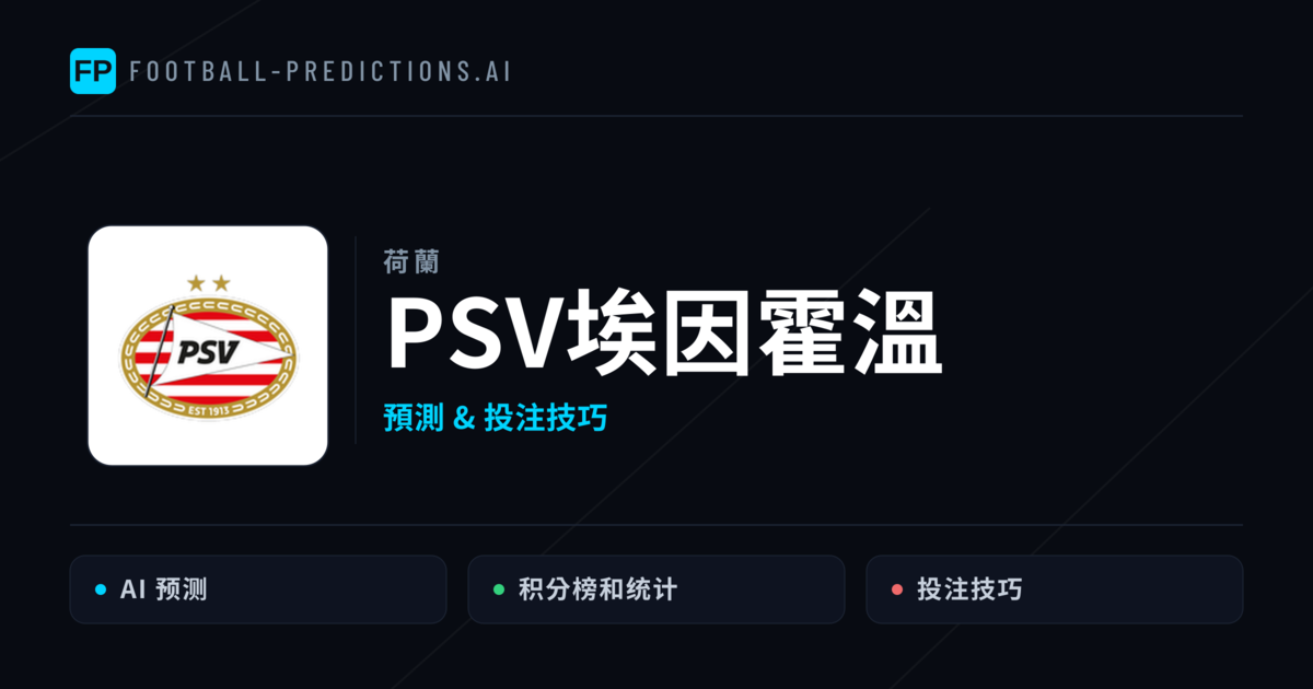 PSV埃因霍溫 運彩分析｜足球預測與數據