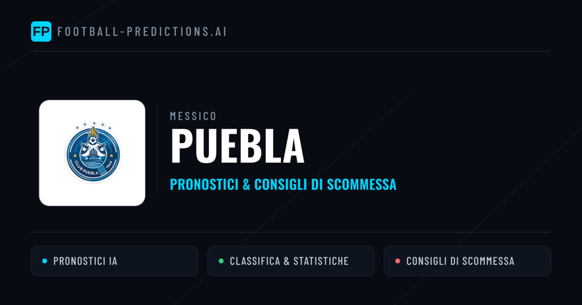 Pronostici e Statistiche Puebla