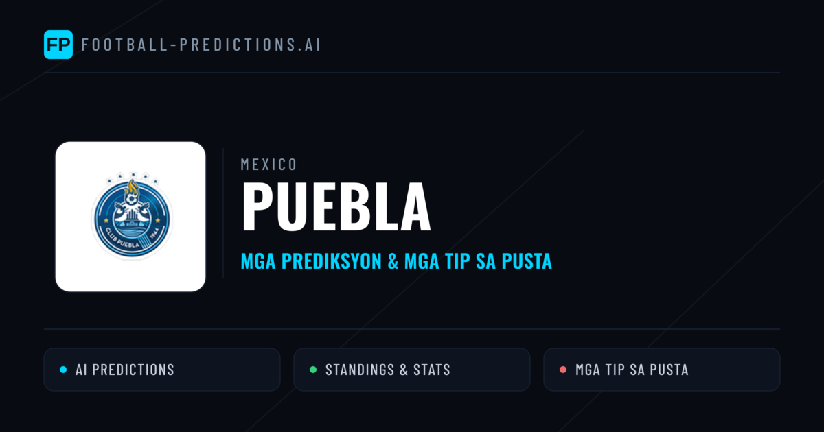 Puebla Predictions & Stats