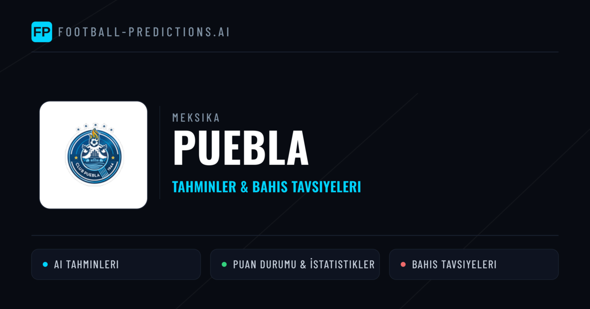 Puebla Tahminleri & İstatistikler
