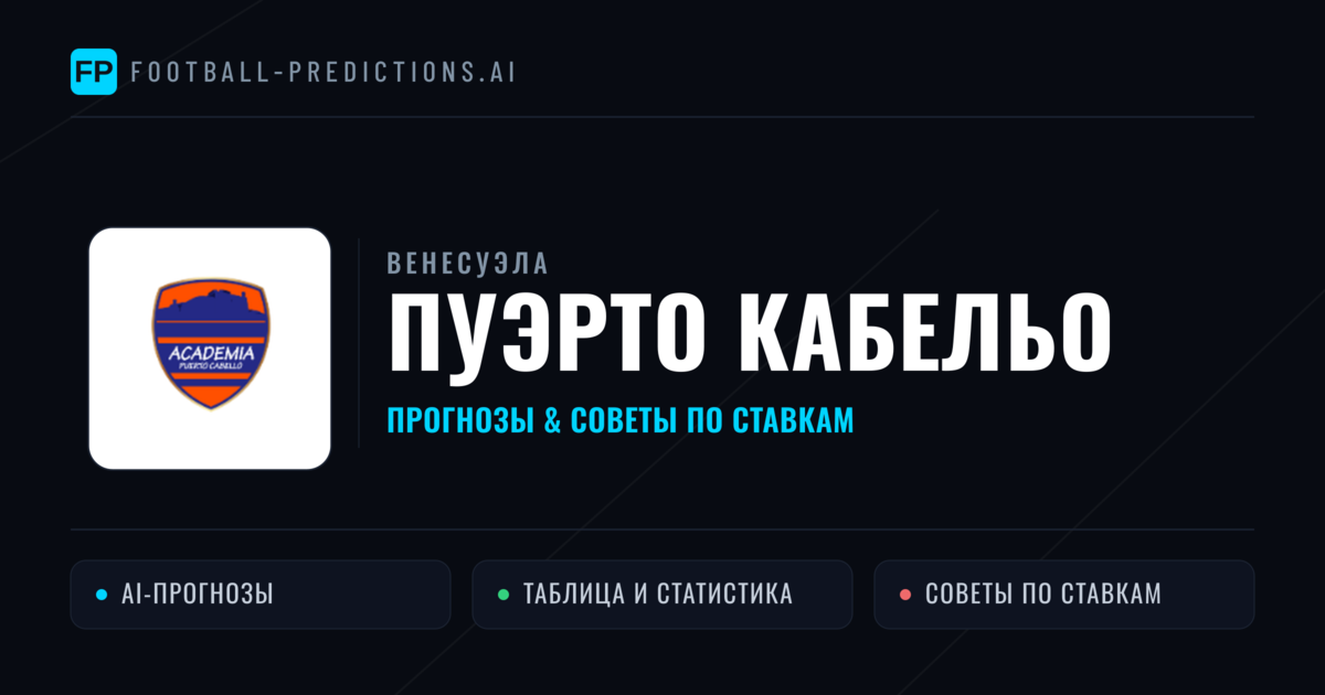 Пуэрто Кабельо прогнозы и статистика