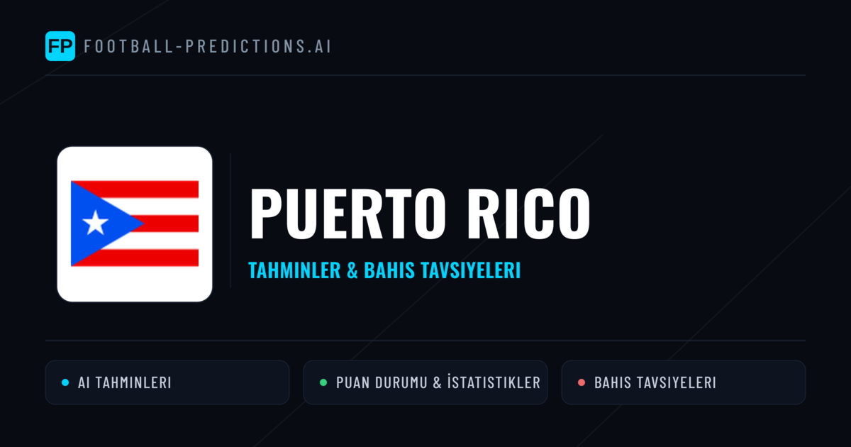 Puerto Rico Tahminleri & İstatistikler