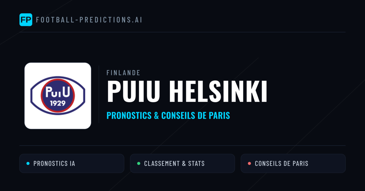 PuiU Helsinki Pronostics & Statistiques