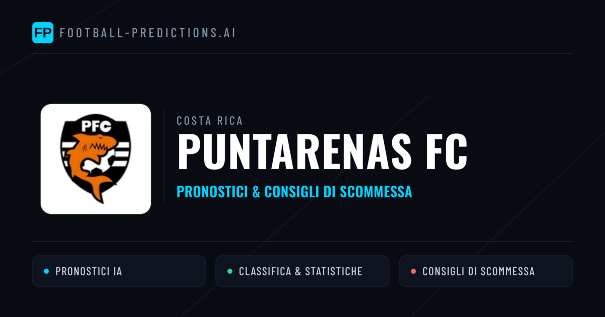 Pronostici e Statistiche Puntarenas FC