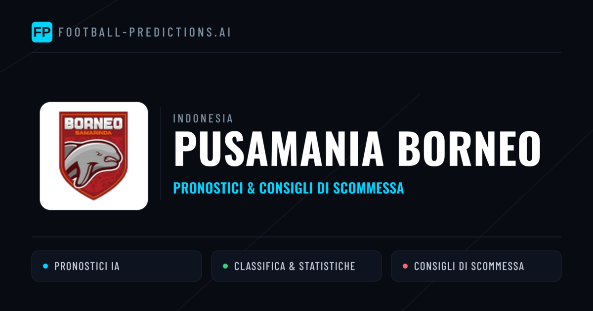 Pronostici e Statistiche Pusamania Borneo