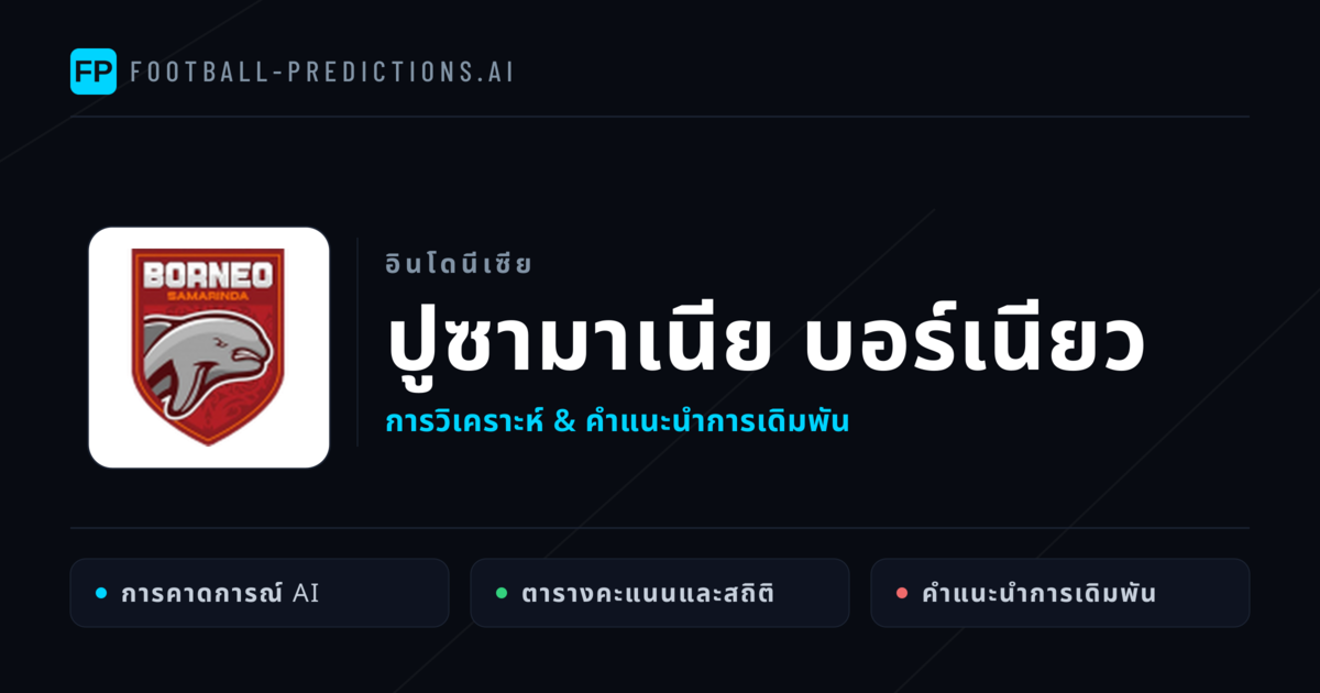 ปูซามาเนีย บอร์เนียว การวิเคราะห์และสถิติ