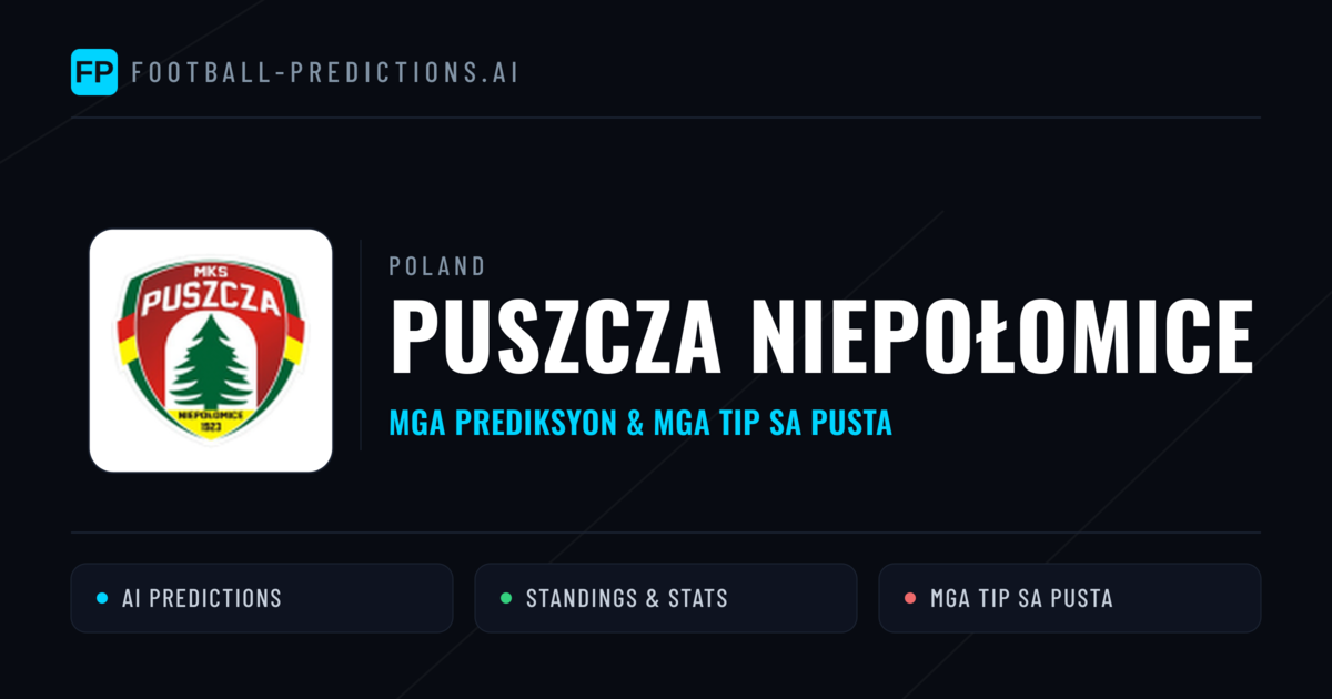 Puszcza Niepołomice Predictions & Stats