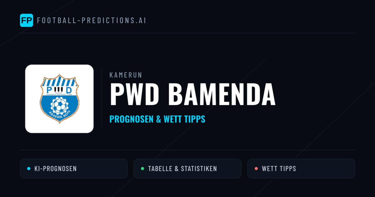 PWD Bamenda Prognosen & Statistiken