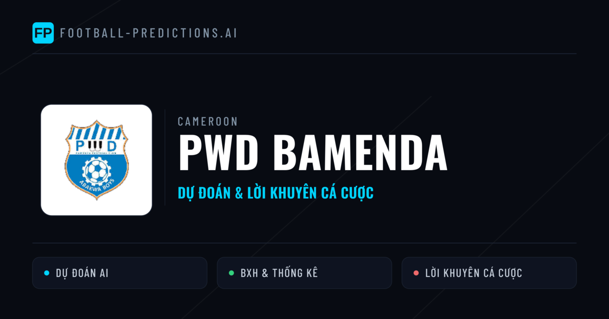 PWD Bamenda Dự đoán & Thống kê