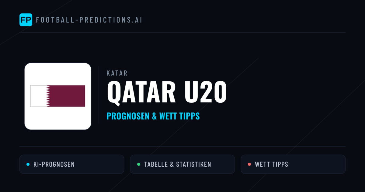 Qatar U20 Prognosen & Statistiken