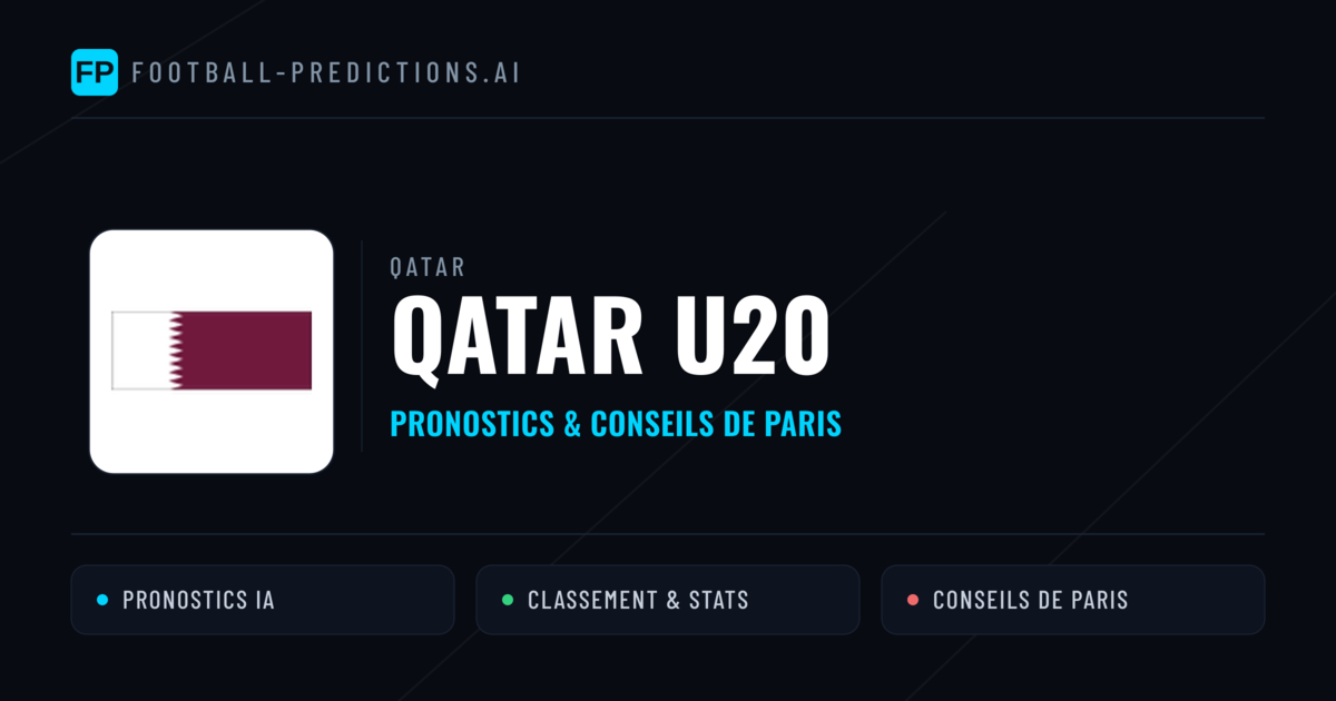 Qatar U20 Pronostics & Statistiques