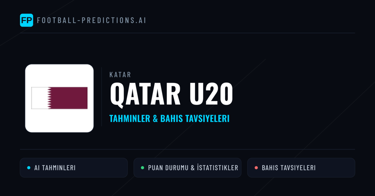 Qatar U20 Tahminleri & İstatistikler