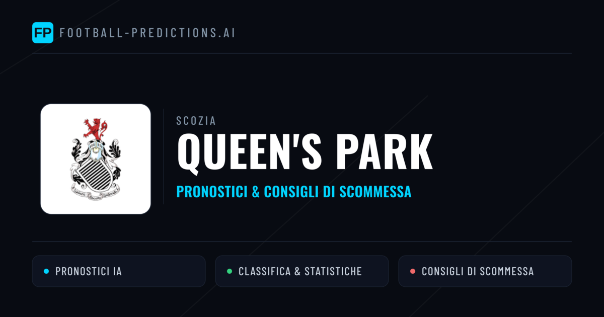 Pronostici e Statistiche Queen's Park
