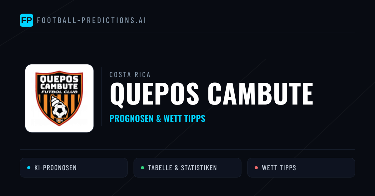 Quepos Cambute Prognosen & Statistiken