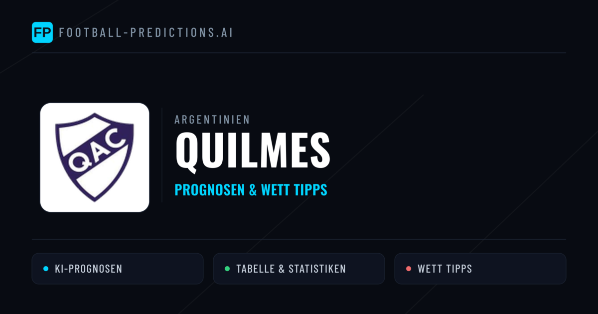 Quilmes Prognosen & Statistiken