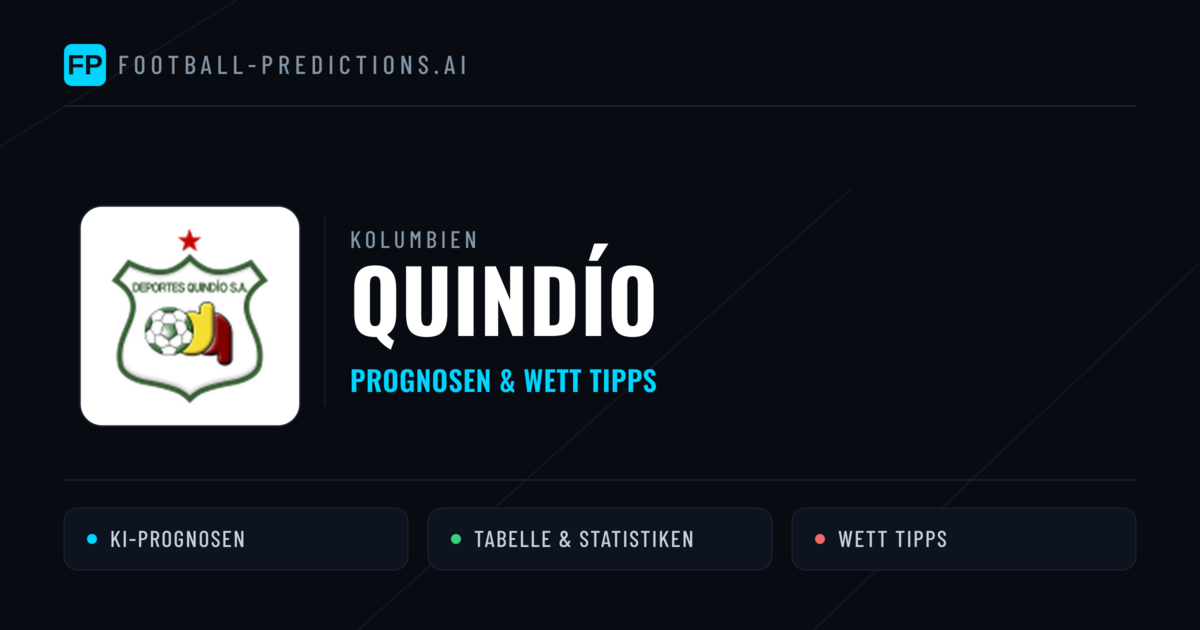 Quindío Prognosen & Statistiken