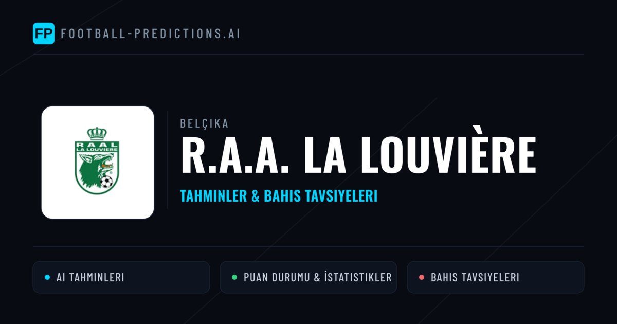 R.A.A. La Louvière Tahminleri & İstatistikler
